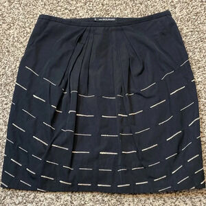 Anna Molinari Black and White Mini Skirt